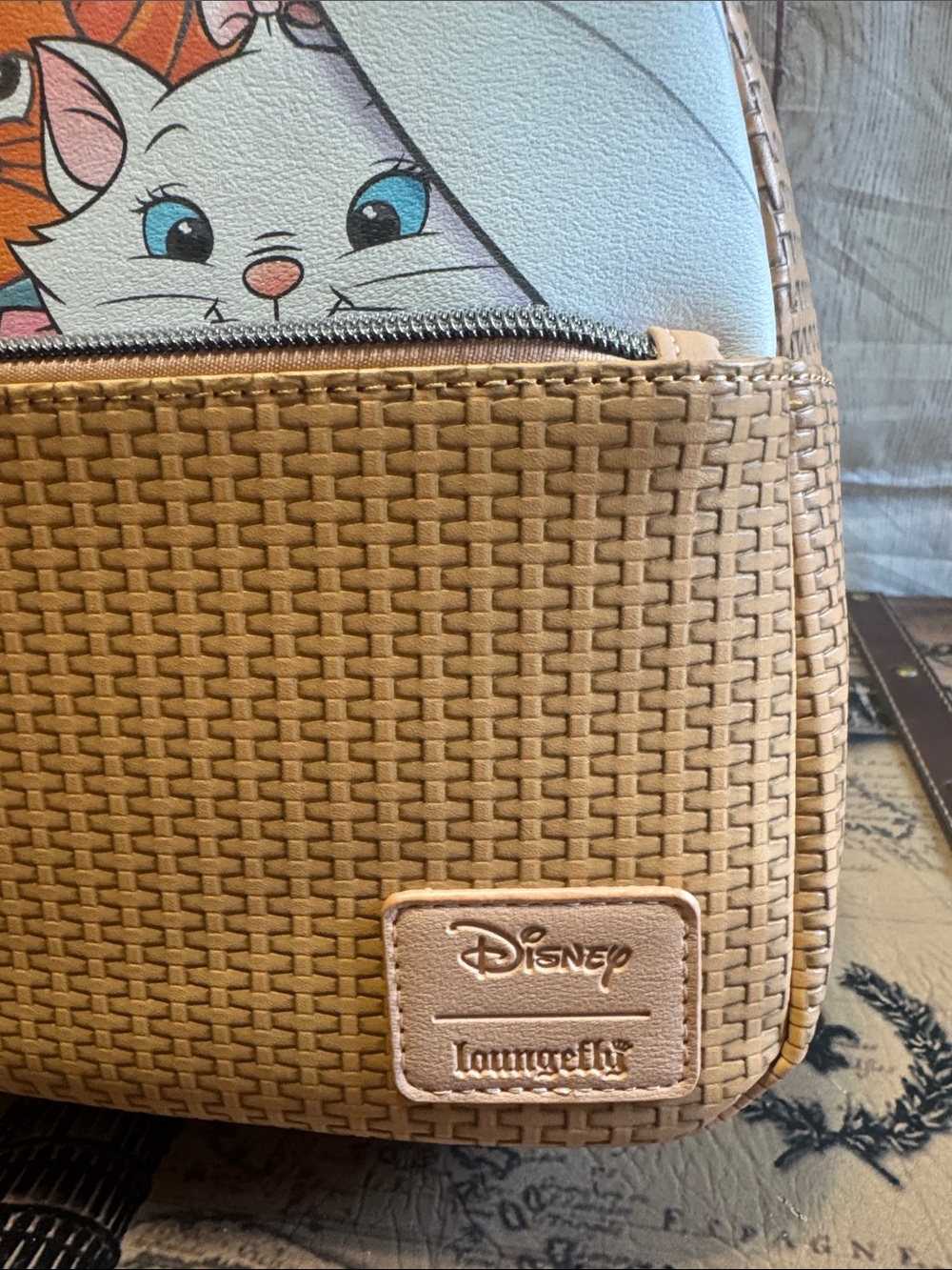 NWT Loungefly Disney The Aristocats Kitten Basket Mini Backpack - Picture 6 of 14